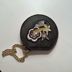 Coach round zippered coin purse